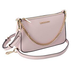 Michael Kors Jet Set Travel Medium Pouchette Crossbody Bag in Powder Blush